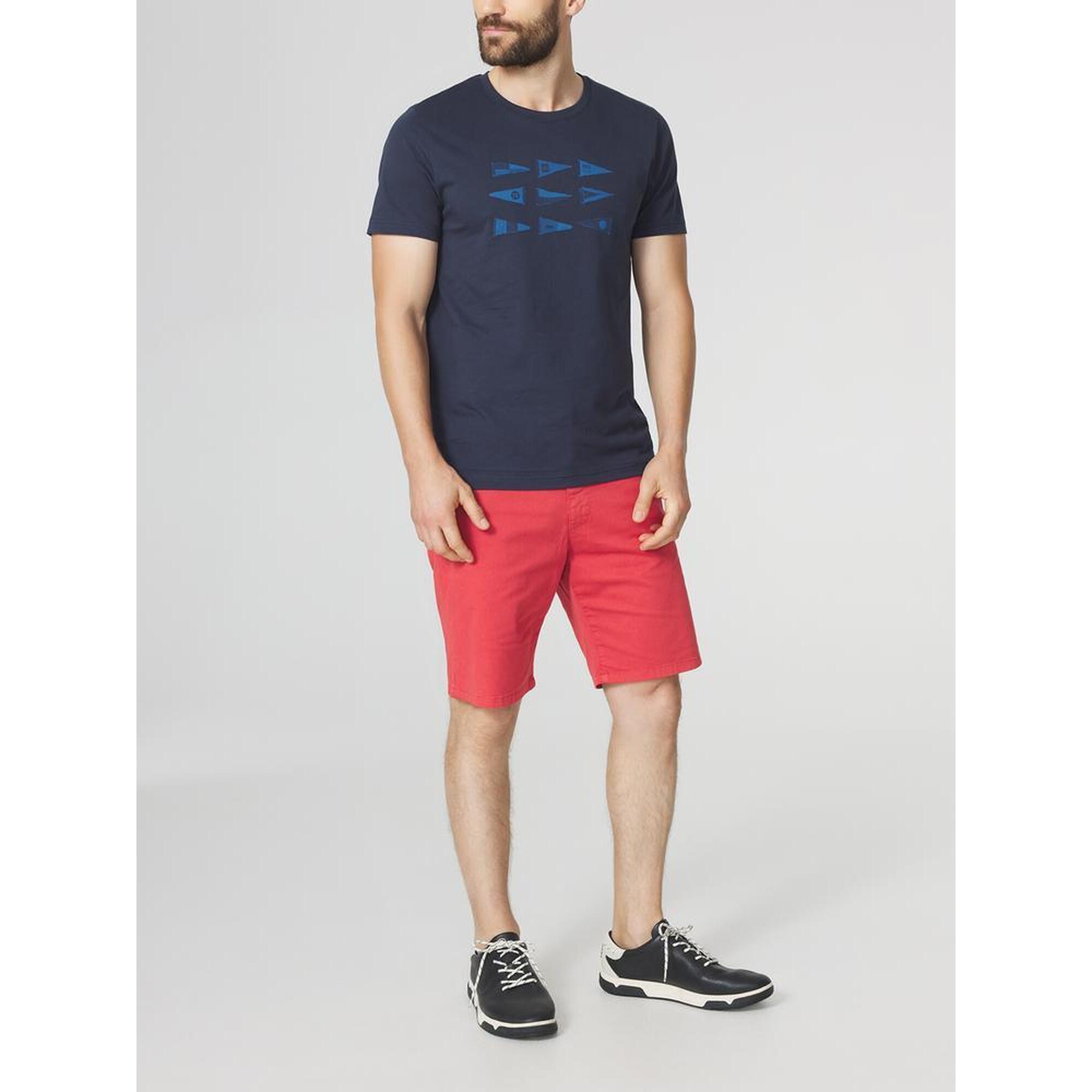 Tbs - T-shirt Homme Albertee 100% Coton - Manches Courtes, Col Rond, Bleu Marine - Sous Maillot Manche Courte - Bleu - Decathlon