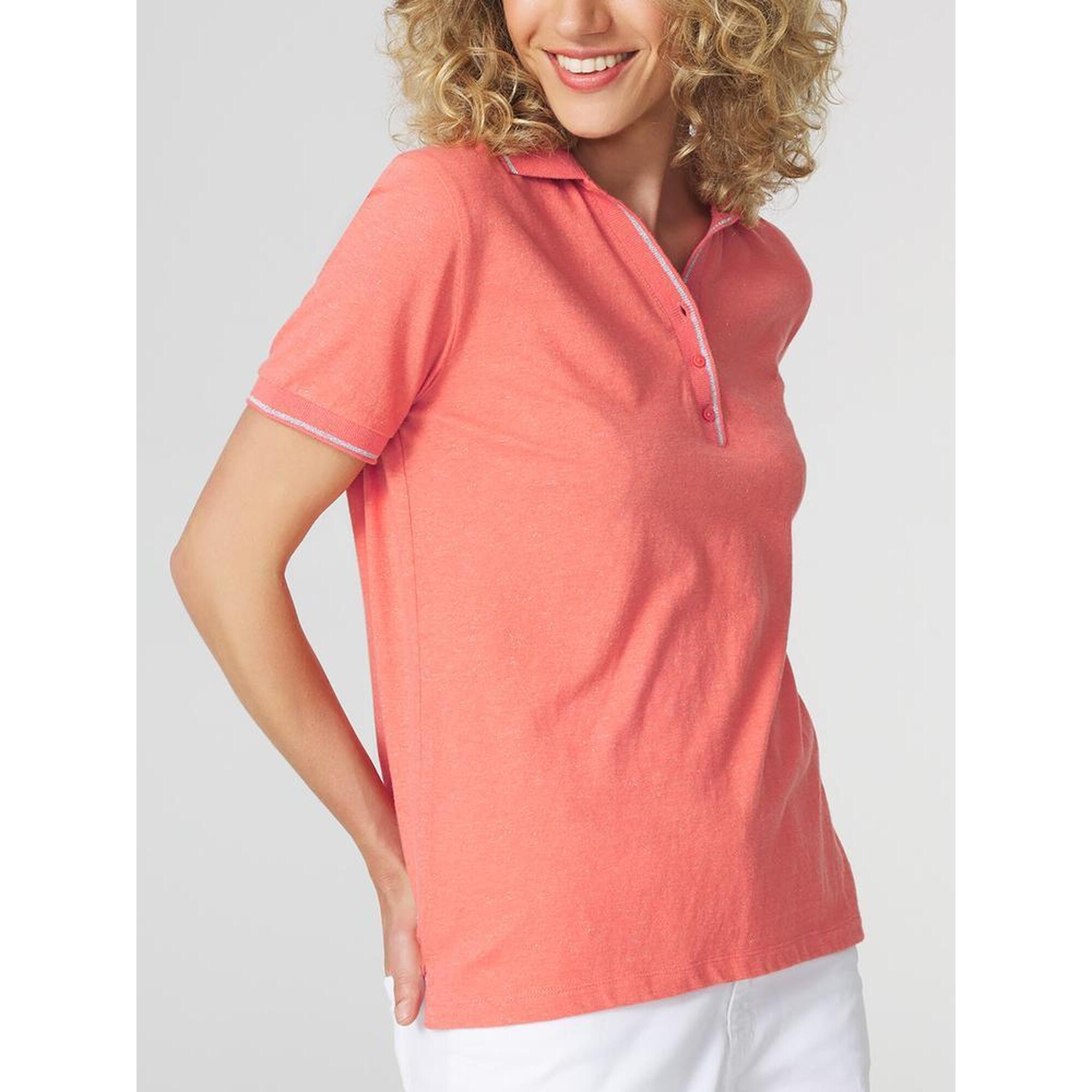 Tbs - Polo Manches Courtes Femme Adinapol Recif - Polo Manches Courtes - Rouge - Decathlon