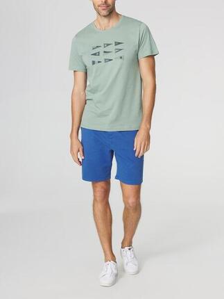 T-shirt homme ALBERTEE 1973 - manches courtes col rond bleu marine