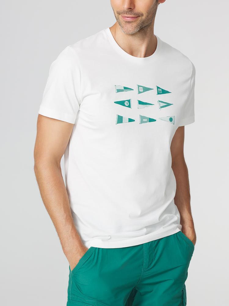 Camiseta Blanca de Hombre TBS ALBERTEE 3/5