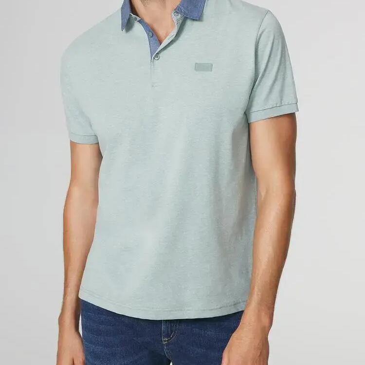 Men's Green Polo Shirt TBS ARSON