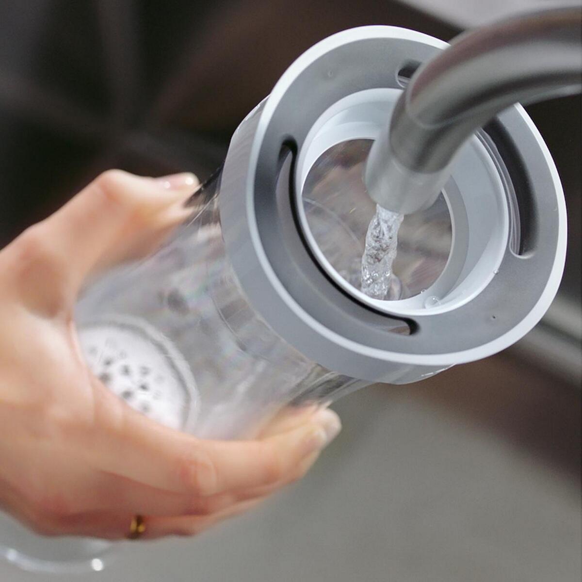 Bouteille filtrante 1.3l gris foncé 5/7