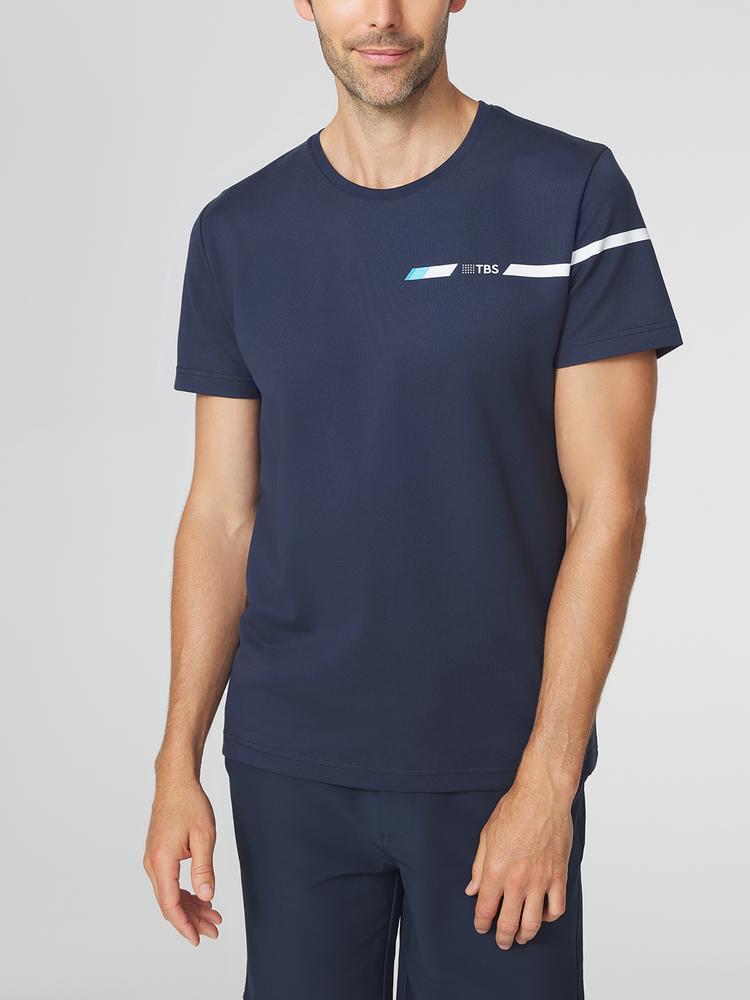 Camiseta de hombre TBS BRICETEE azul marino 2/5