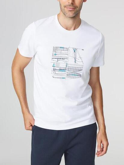 T-shirt STANYTEE homme manches courtes blanc 1973