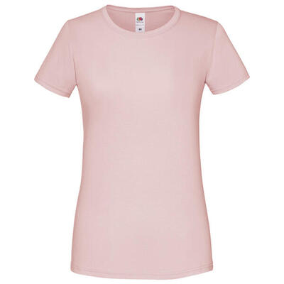 Dames iconic combed cotton tshirt (rood)