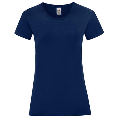 Dames iconic combed cotton tshirt (rood)