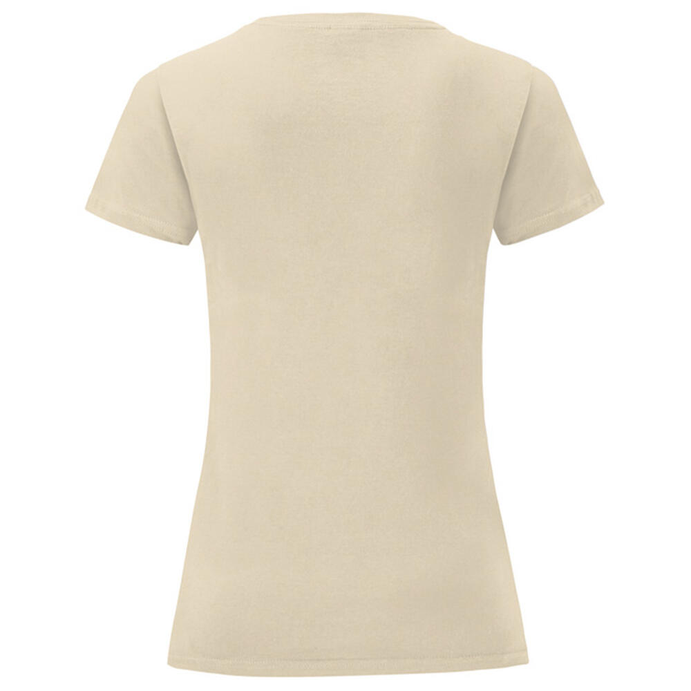 Camiseta Iconic de Algodón Cepillado para Mujer Natural 2/3