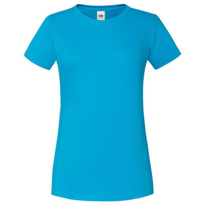 Dames iconic combed cotton tshirt (rood)
