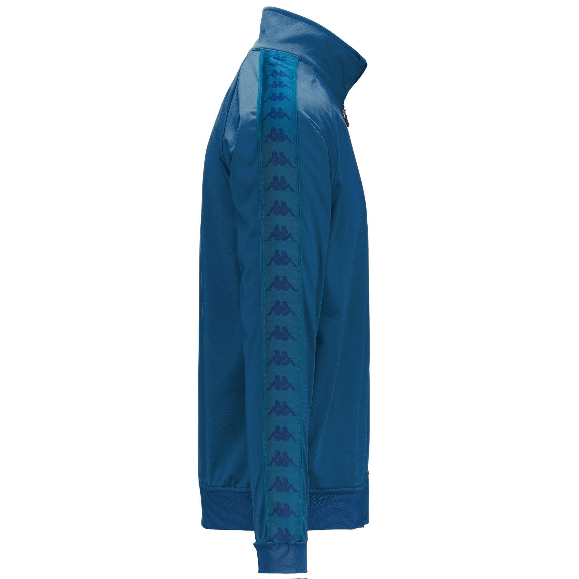 Felpa con zip da uomo in poliestere blu da sport street 2/5
