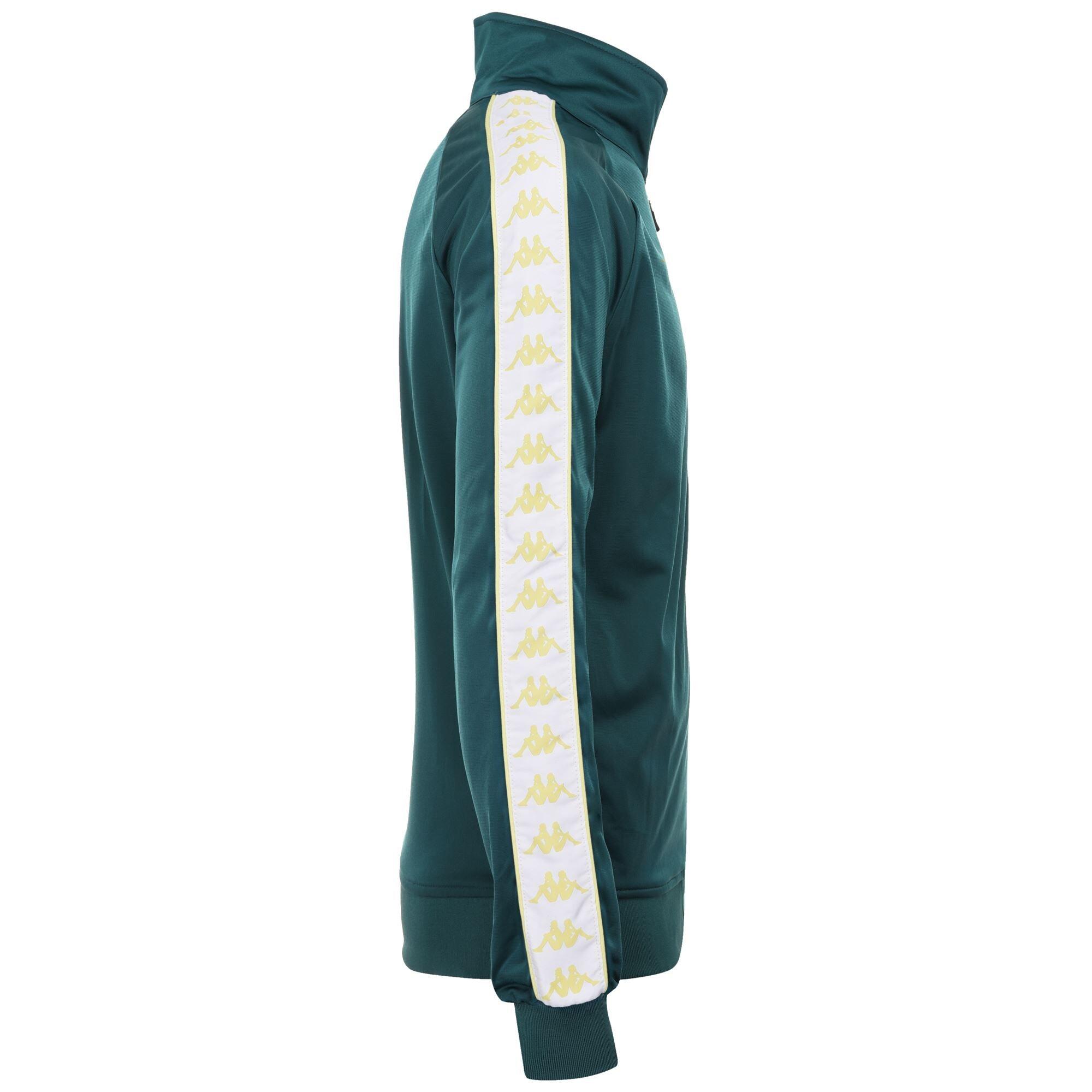 Felpa con zip da bambino in poliestere verde da sport street 2/3