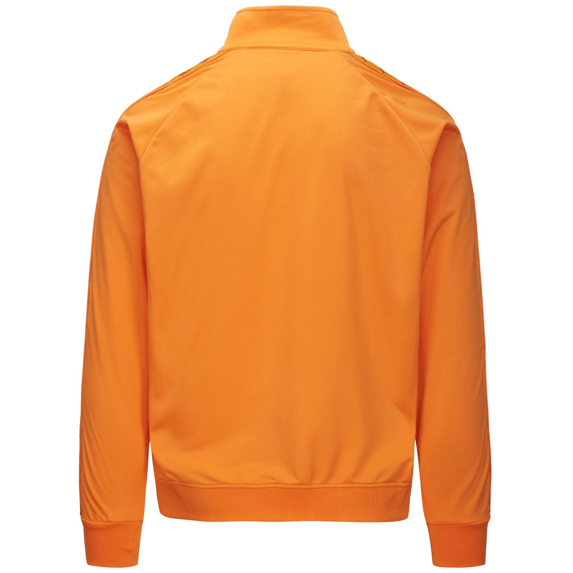 Felpa con zip da uomo in poliestere arancione da sport street 3/5