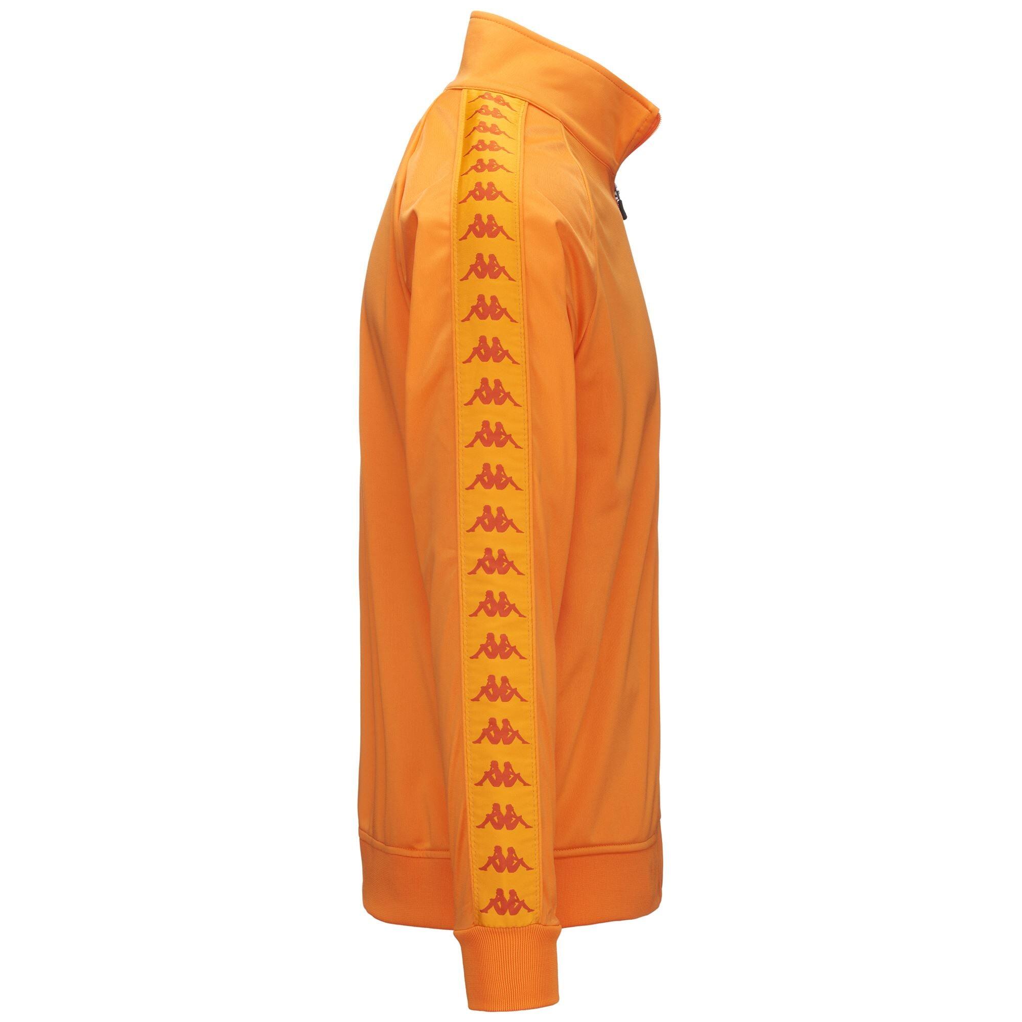 Felpa con zip da uomo in poliestere arancione da sport street 2/5