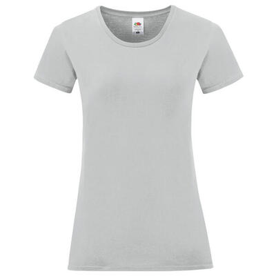Dames iconic combed cotton tshirt (rood)