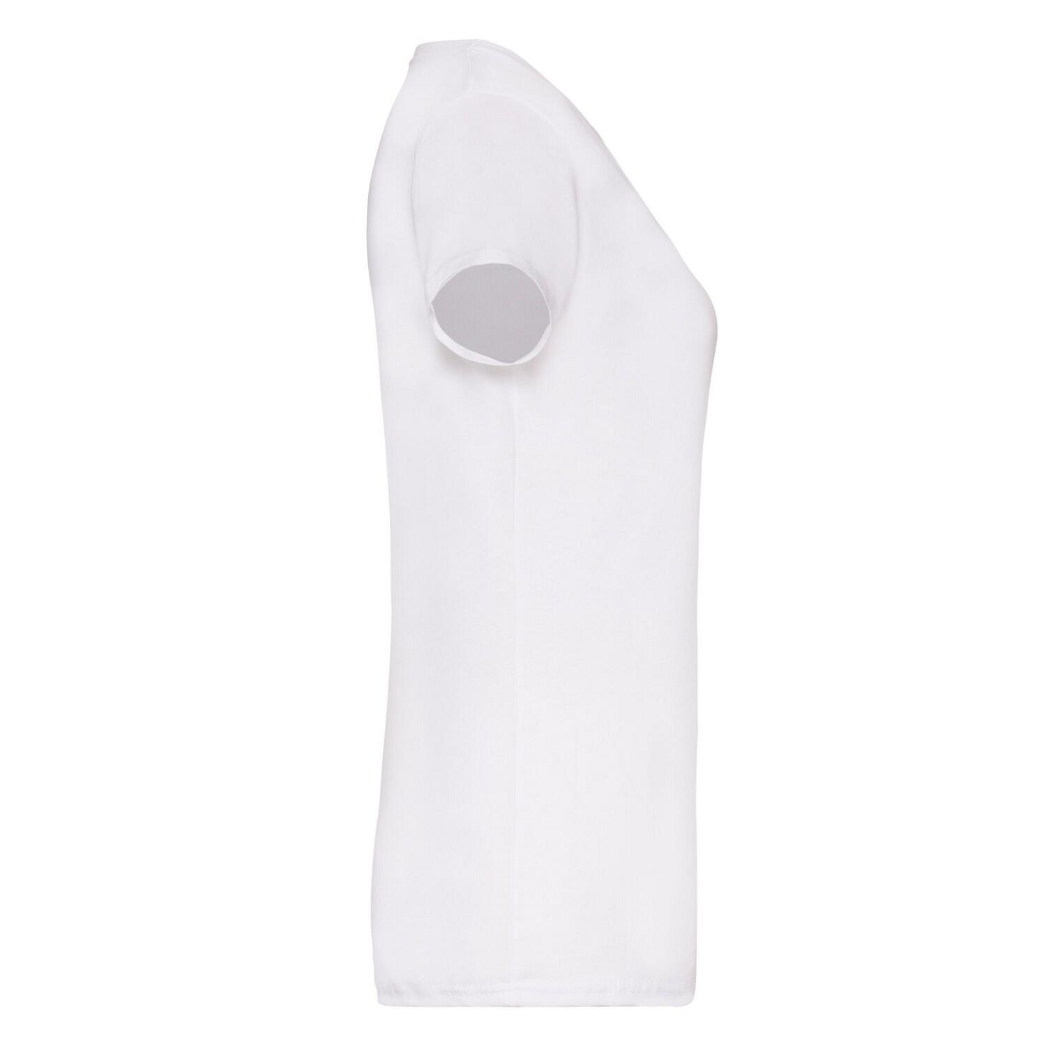 Tshirt Motif/style Uni VALUEWEIGHT Femme (Blanc) 3/3