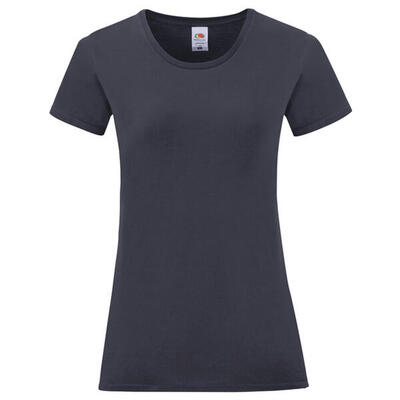 Dames iconic combed cotton tshirt (rood)