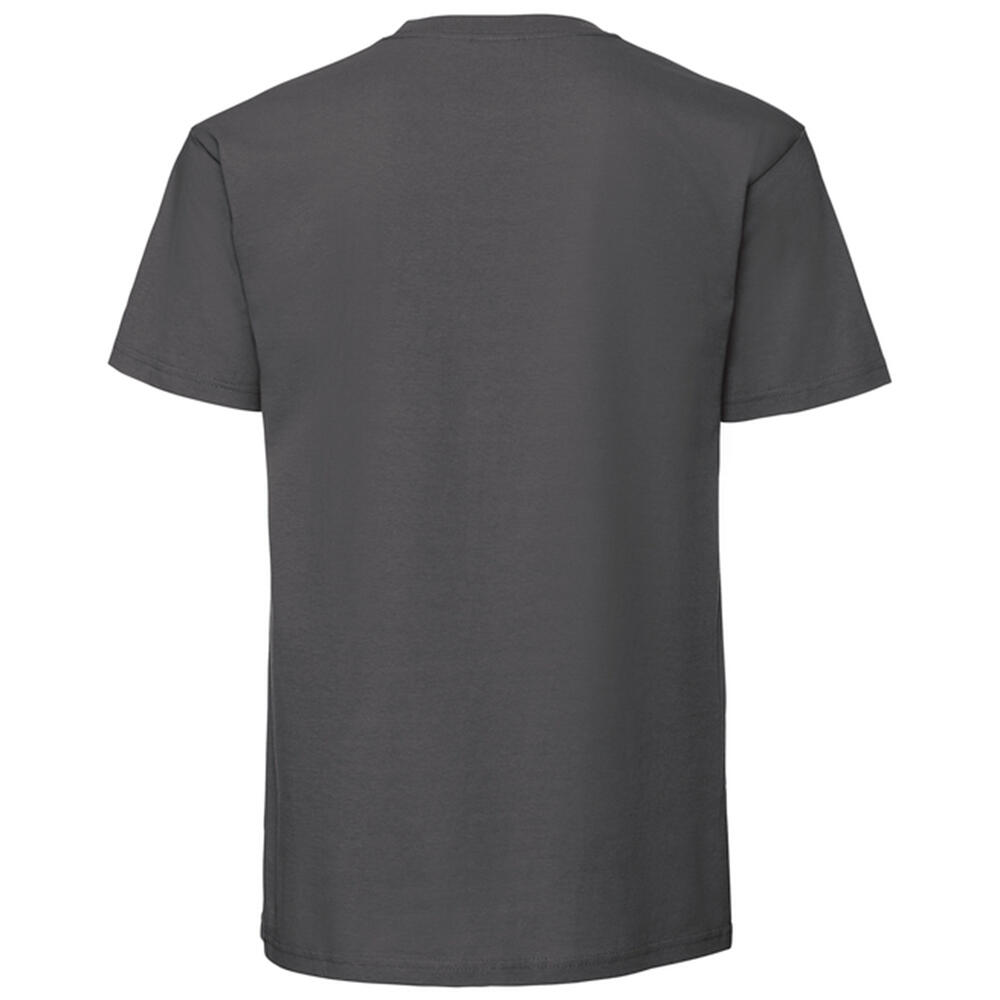 T-Shirt unisexo para adultos Iconic 195 (Grafite claro Sólido) 2/3