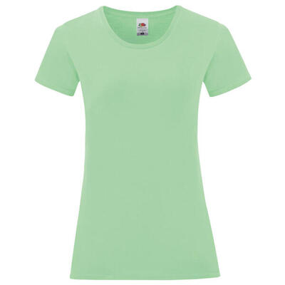 Dames iconic combed cotton tshirt (rood)