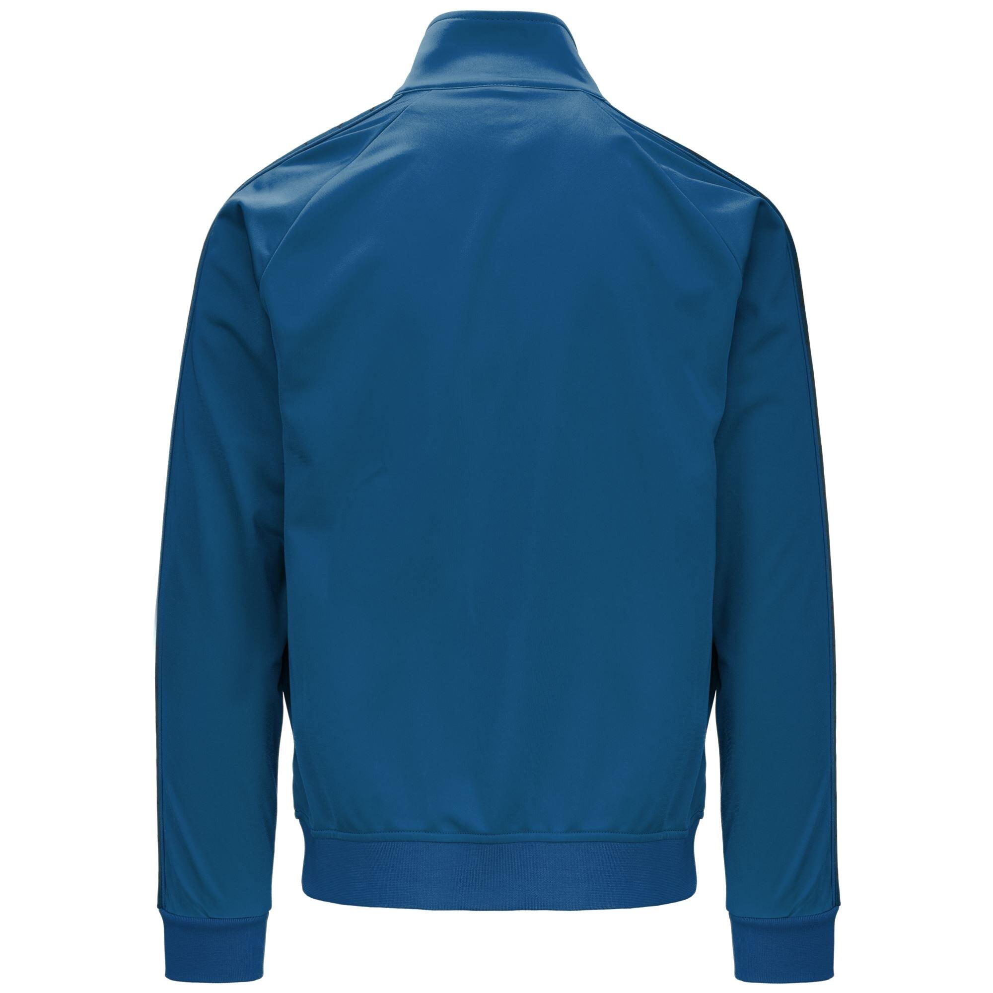 Felpa con zip da uomo in poliestere blu da sport street 3/5
