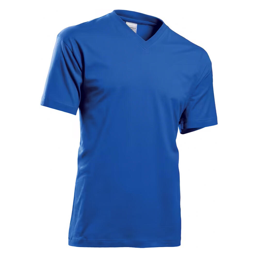 T-Shirt clássica com decote em V unissexo para adultos (Brilhante Real) 2/2