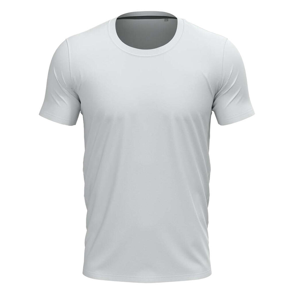 Unisex Adult Heather Stretch TShirt (White)