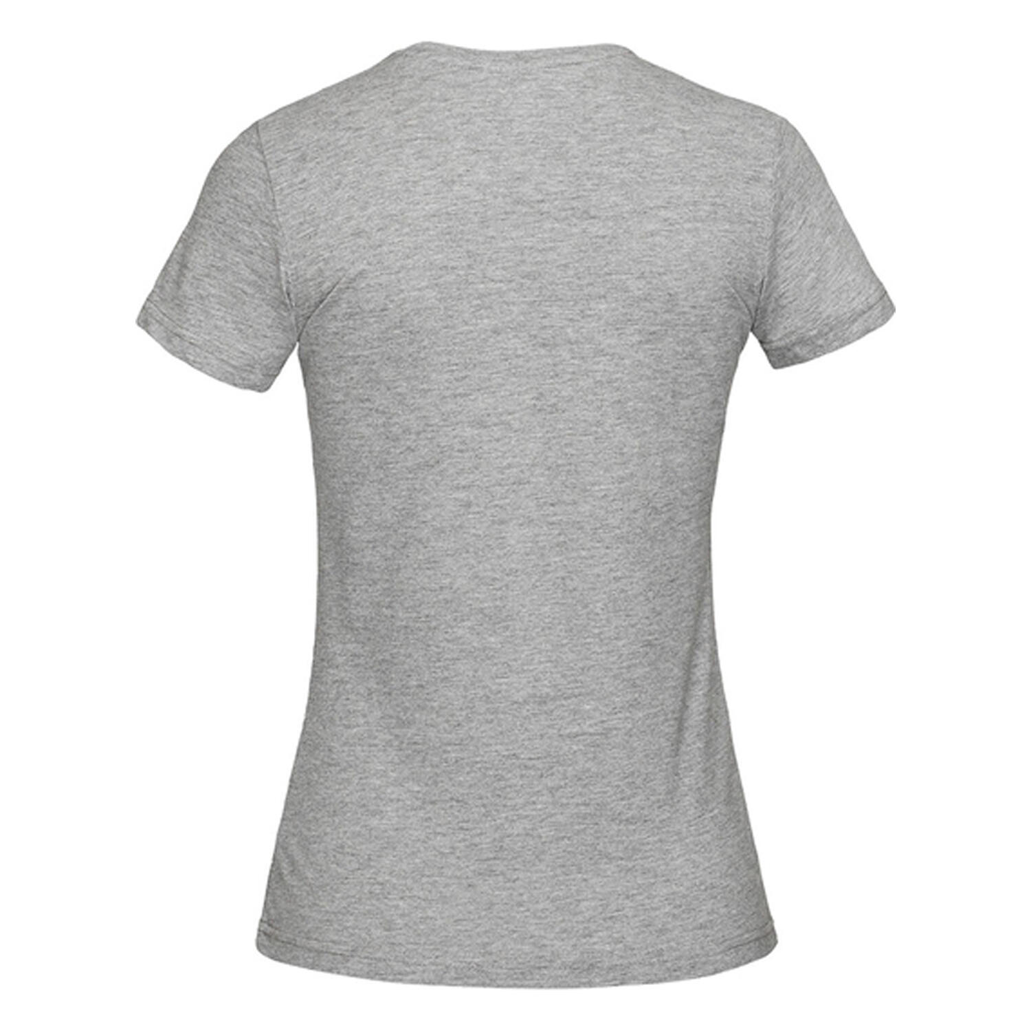 T-Shirt clássica de penas para senhora e mulher (Cinza Heather) 2/3