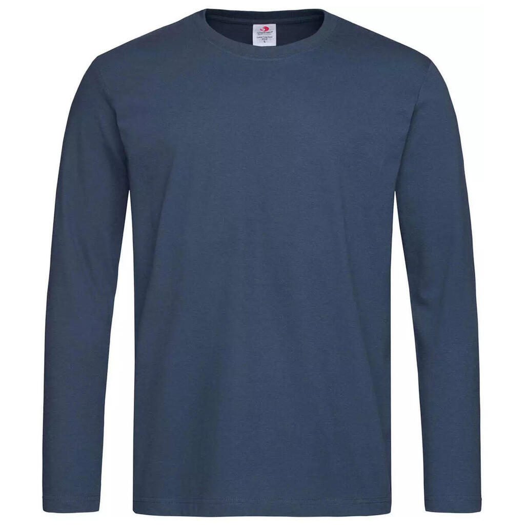 Unisex Adult Comfort LongSleeved TShirt (Navy Blue)