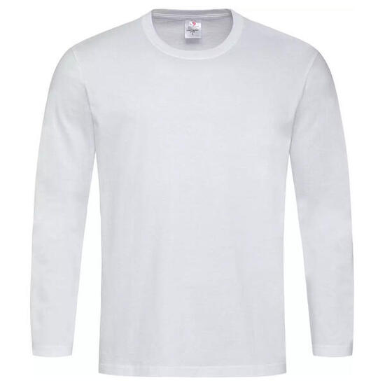 Maglietta Manica Lunga Adulto Unisex Stedman Comfort Bianco