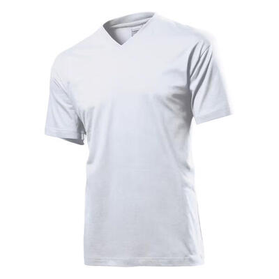 Unisex klassiek v hals tshirt voor volwassenen (zonnebloem geel)