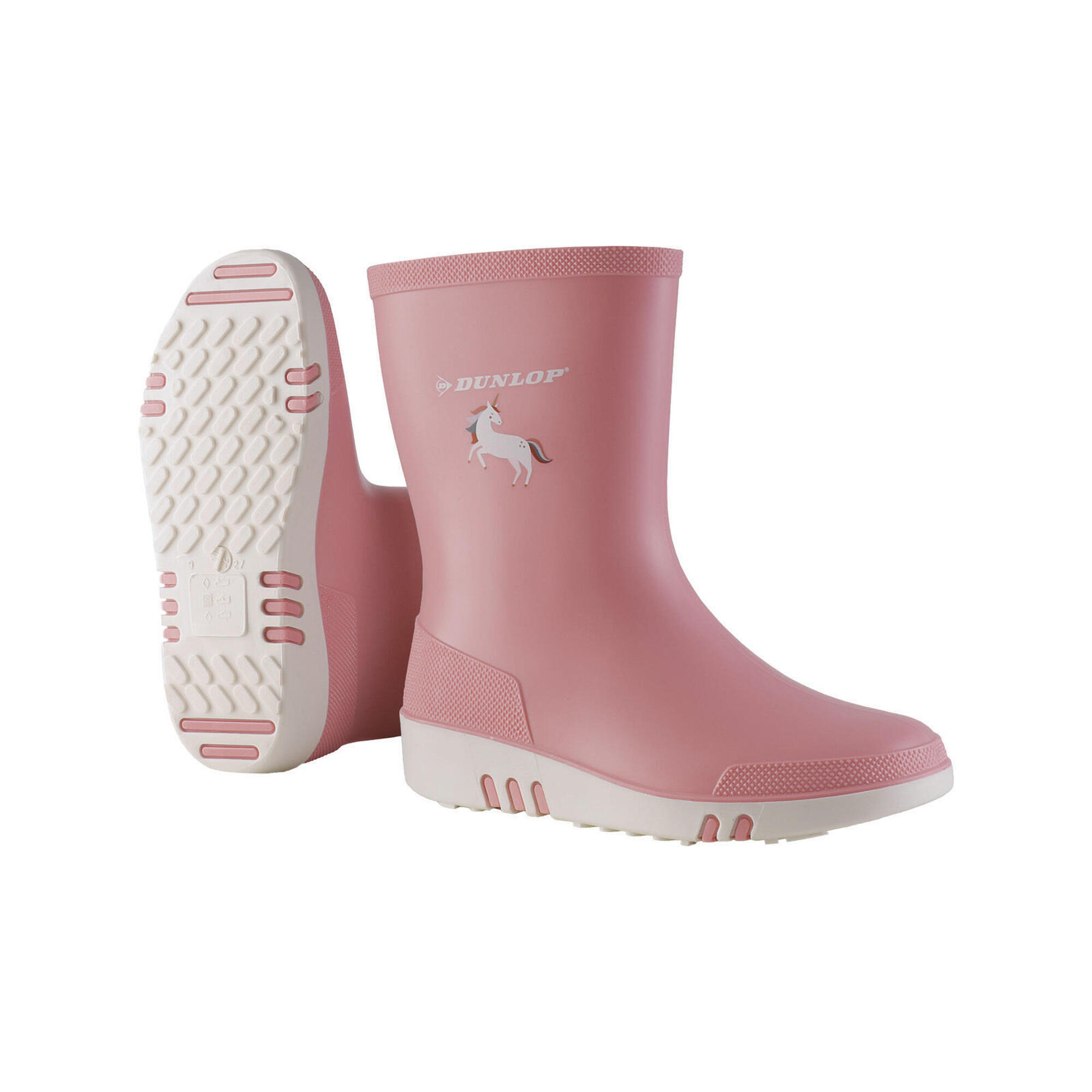 Dunlop - Dunlop Bottes Mh0kw01 Mini Rose/blanc - Bottes D'Écurie - Rose - Decathlon