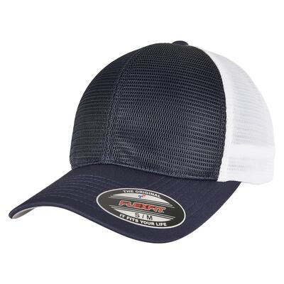 360 tweekleurige omnimesh cap (rood/wit)