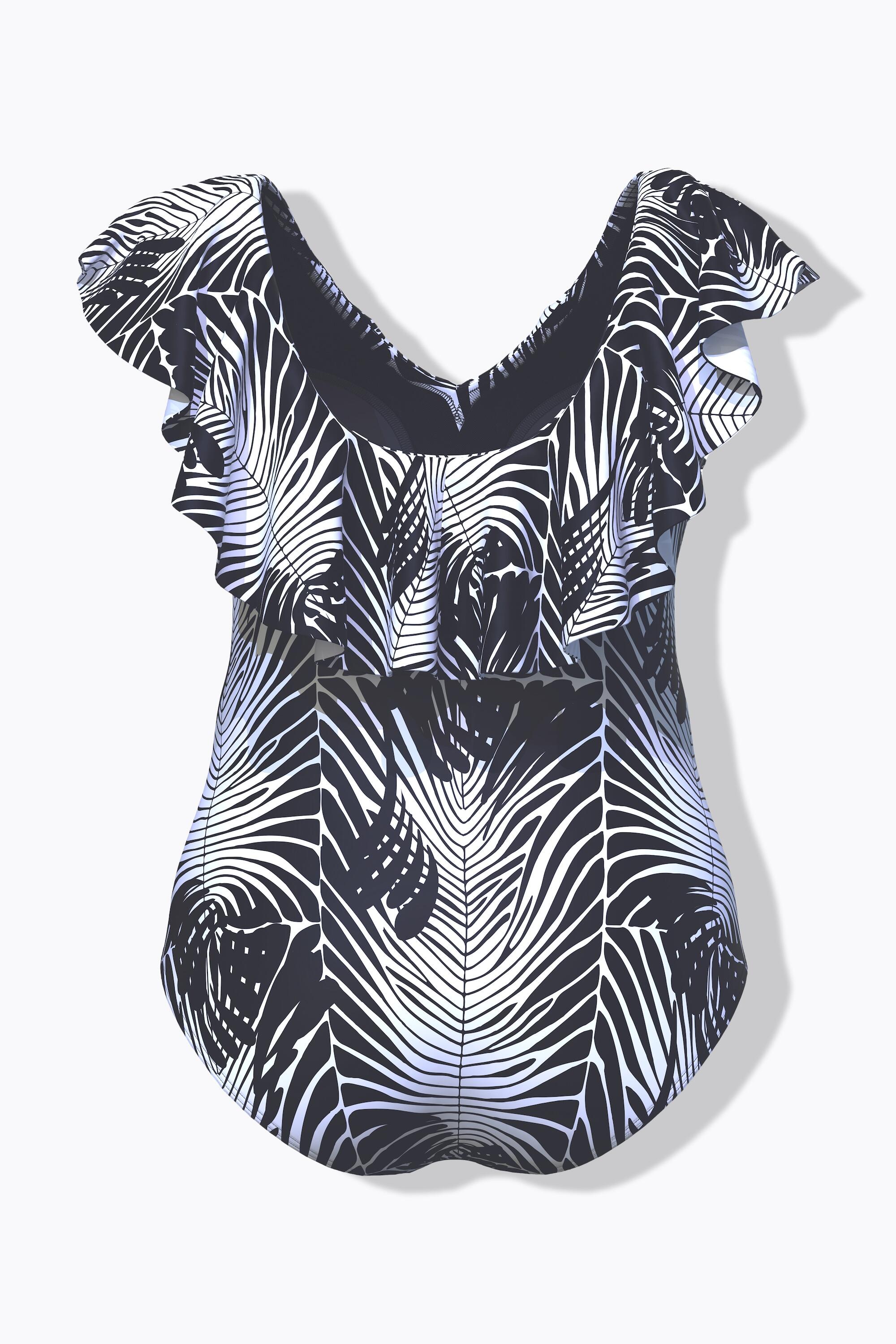 Femme Maillot de bain à bonnets souples. Imprimé peau de serpent. 7/7