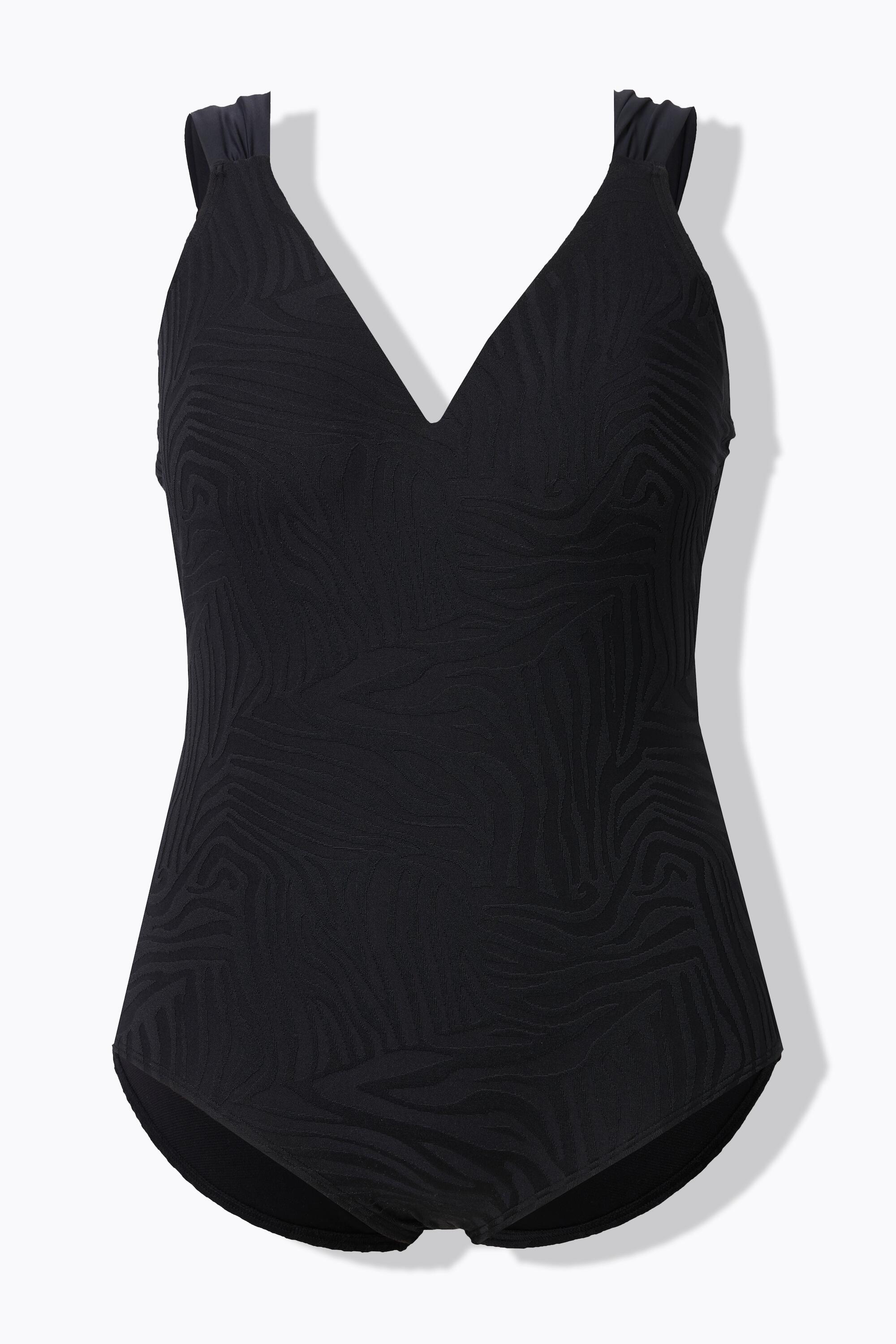 Femme Maillot de bain à bonnets souples. Texture pelage de tigre. 6/7
