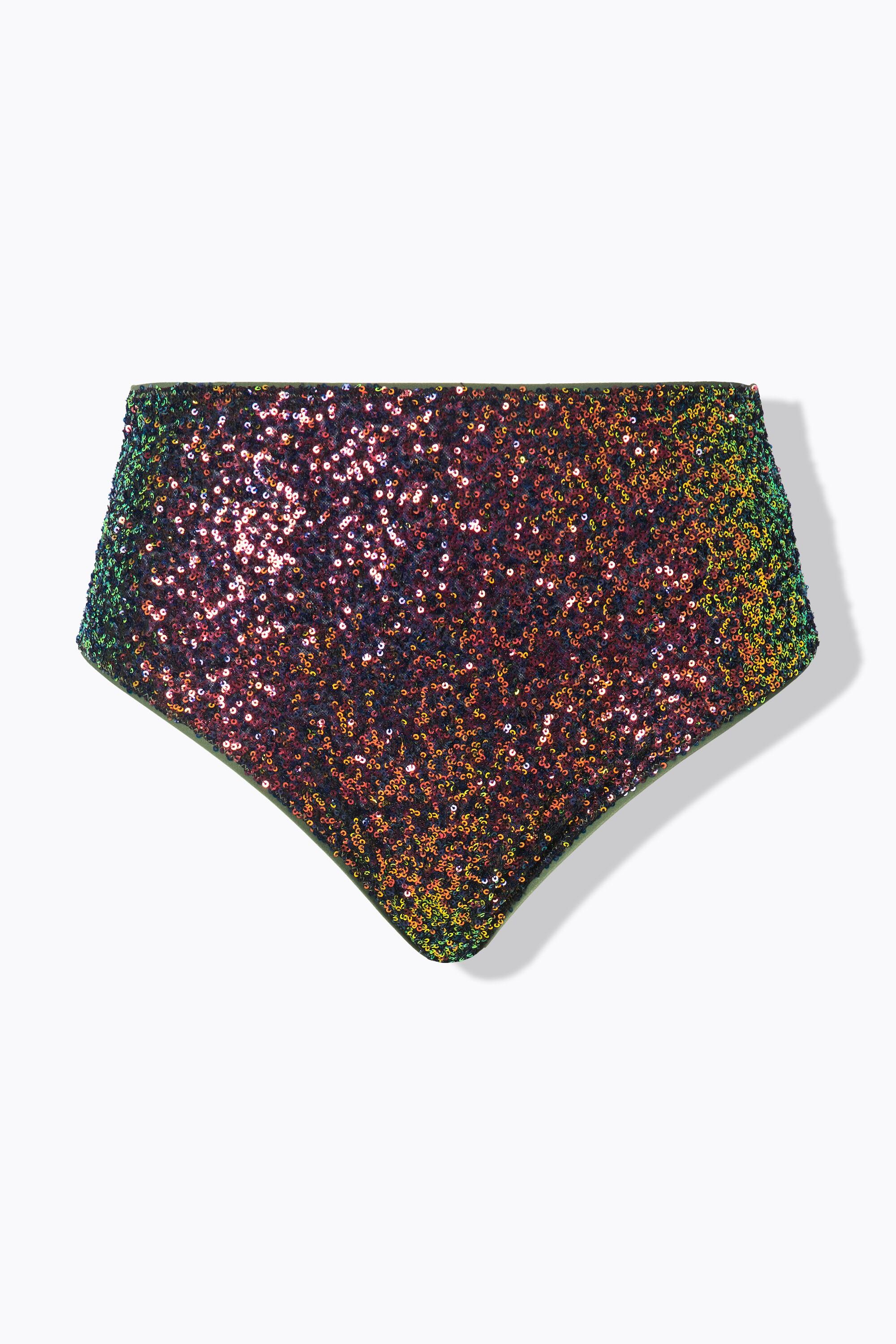 Femme Bas de bikini taille haute et paillettes 4/4