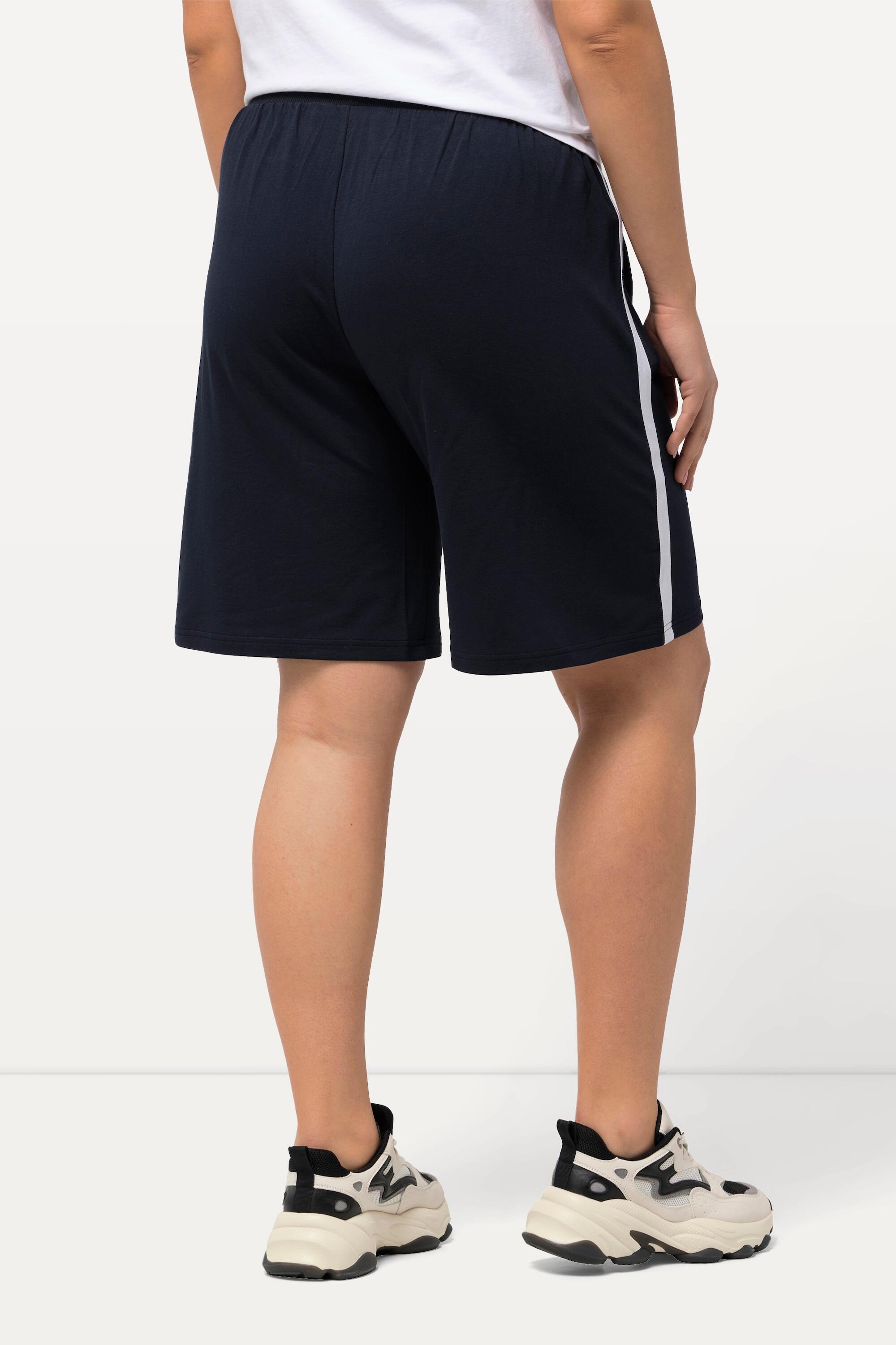 Femme Short en jersey à taille élastique. Jambe large et cordon 2/5