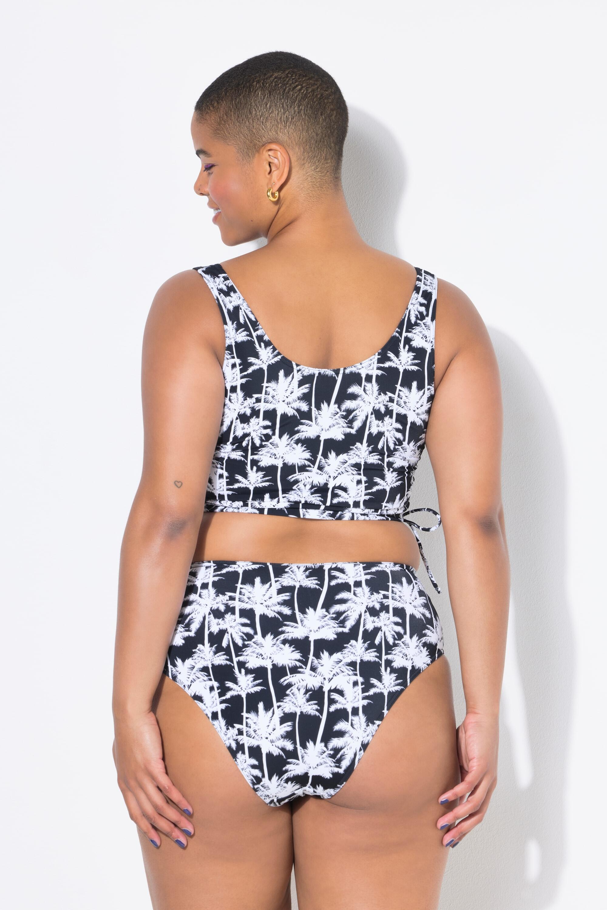 Femme Bas de bikini taille haute imprimé palmiers 2/6