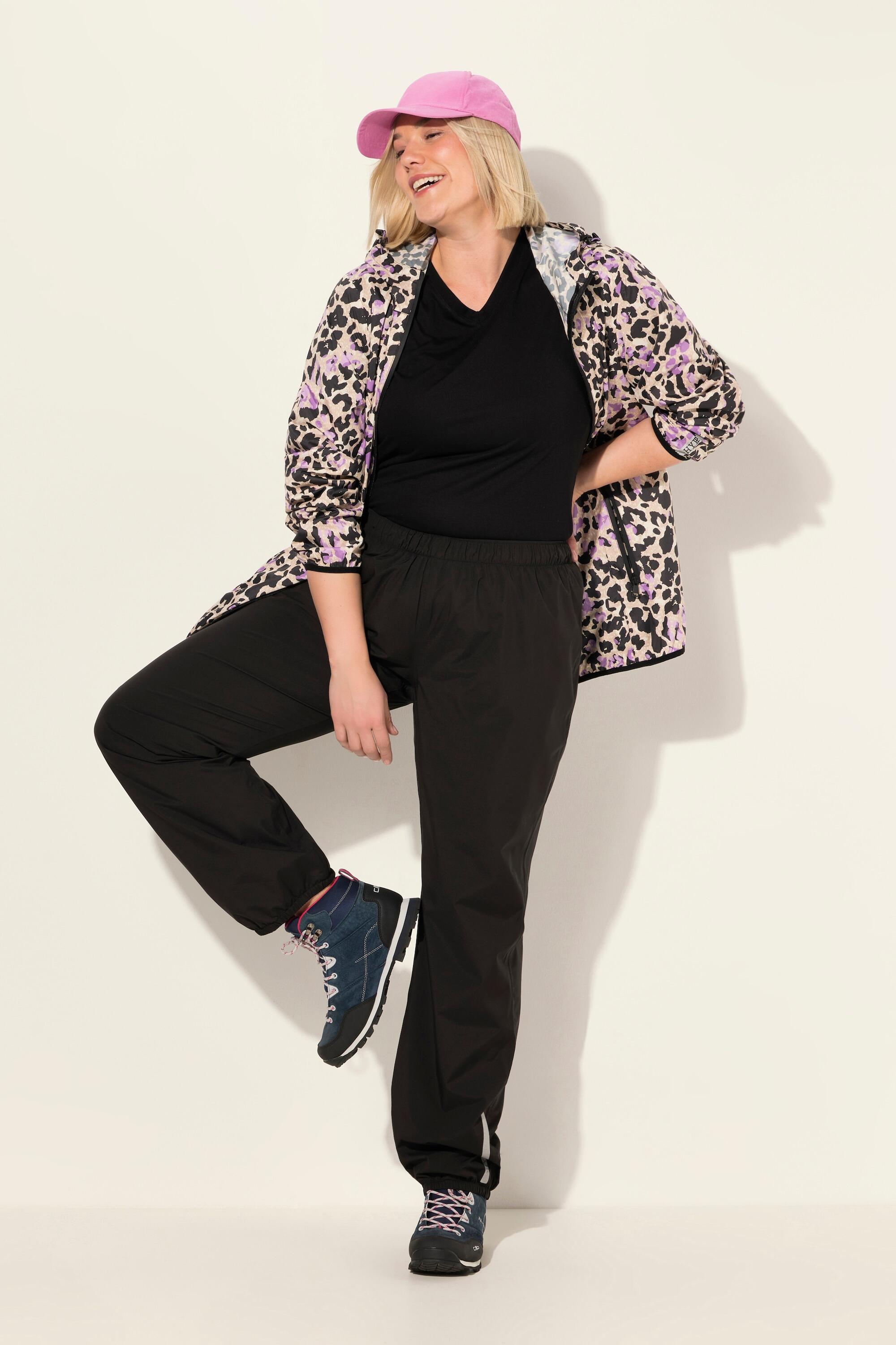 Femme Pantalon de pluie imperméable bande réfléchissante taille élastique 4/5