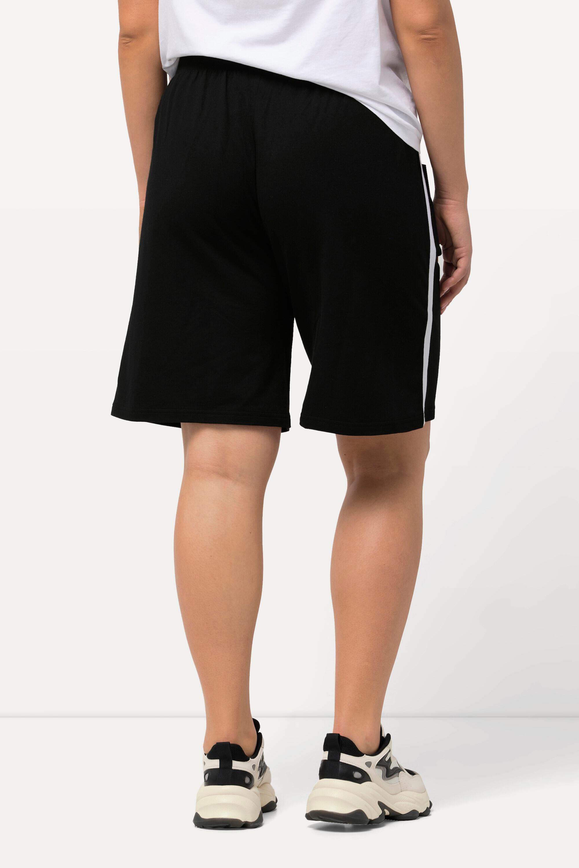 Dames Jersey short wijde pijp elastische tailleband strikbandje 2/5