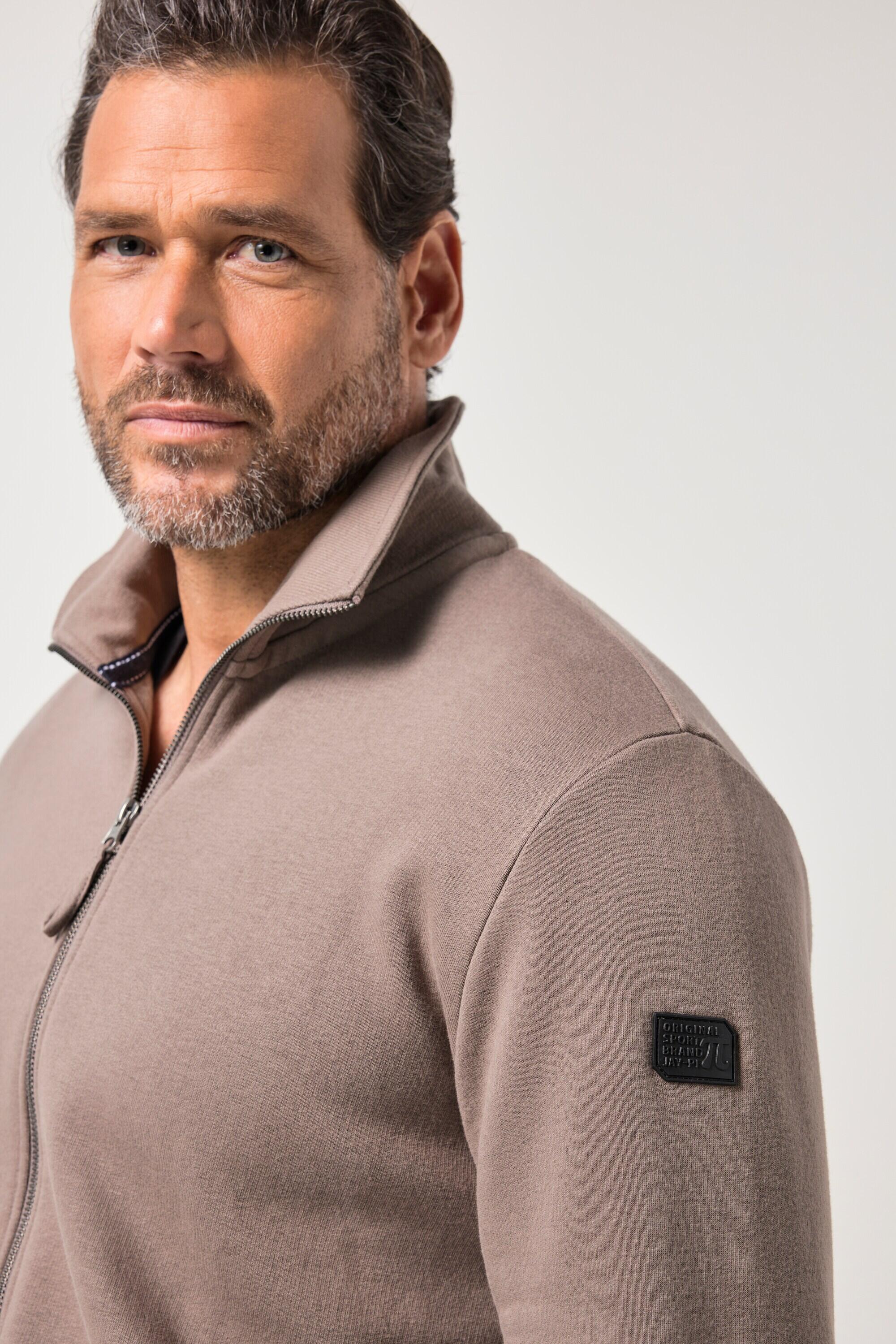 Herren Sweatjacke Fitness Stehkragen Zipper 3/6