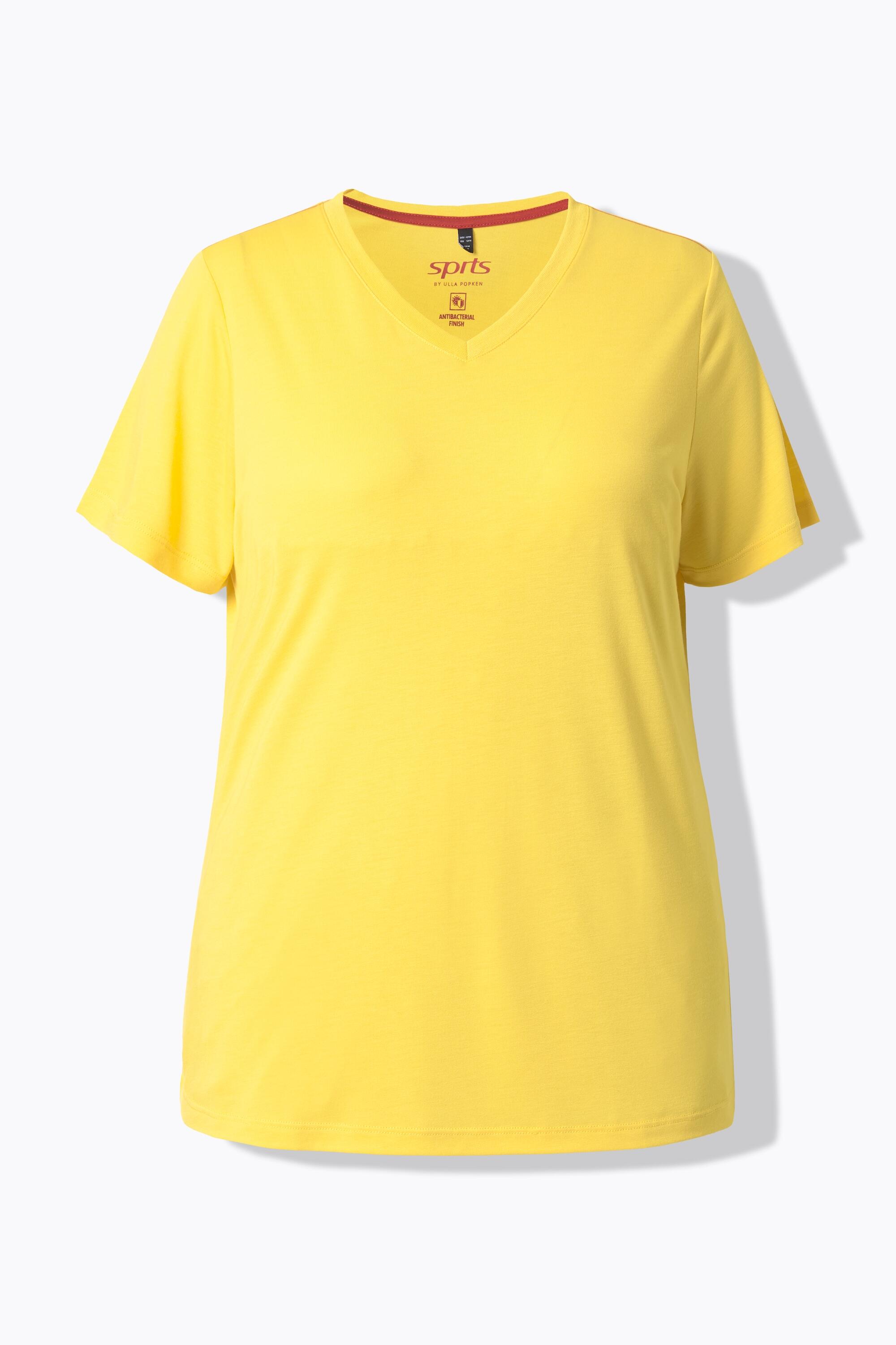 Femme T-shirt technique antibactérien décolleté en V et manches courtes 6/6