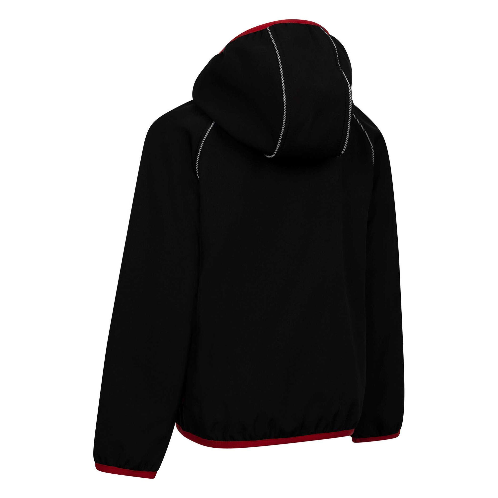 "Belmoon" Softshelljacke für Kinder Schwarz 2/3