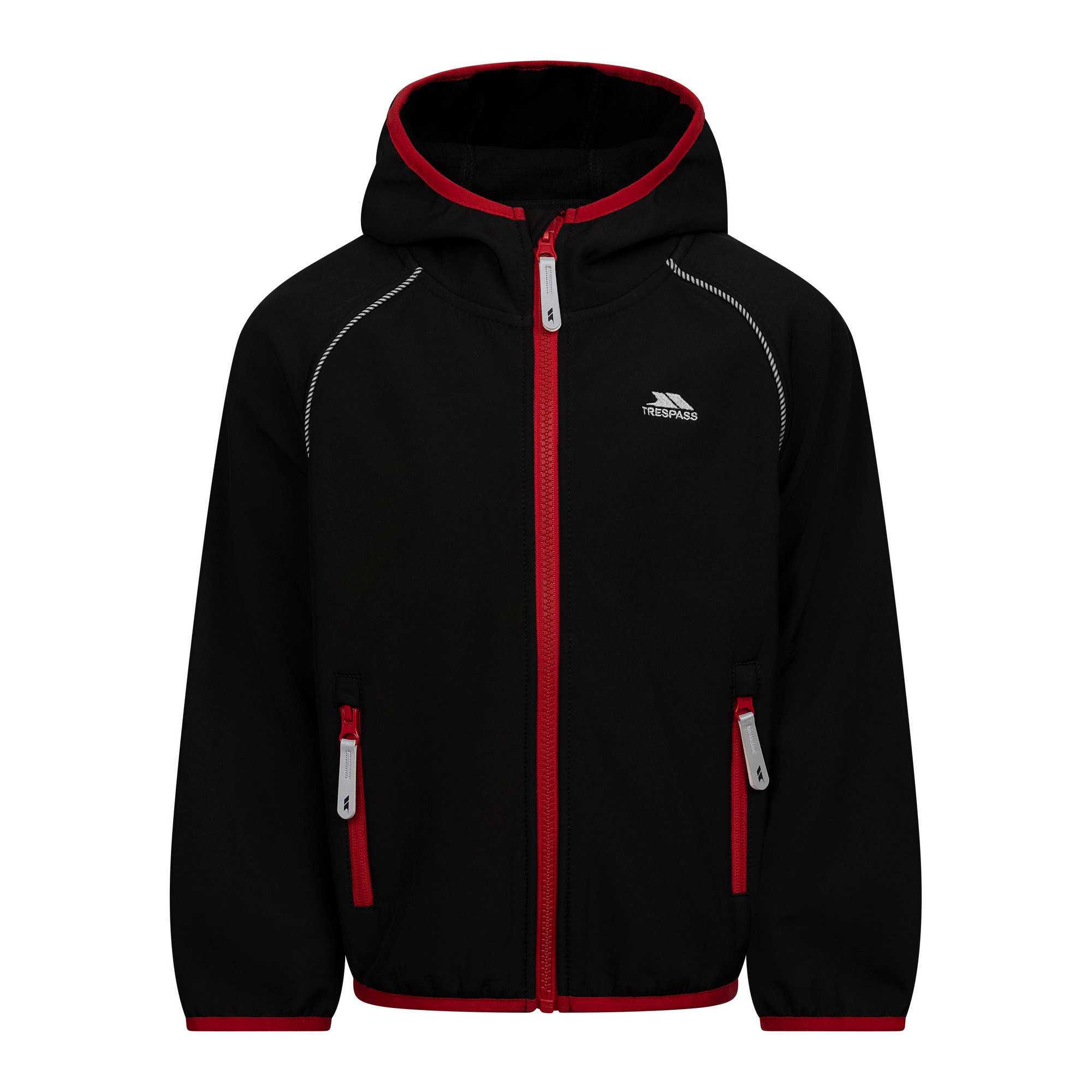 TRESPASS Giacca Soft Shell Bambini Trespass Belmoon Nero