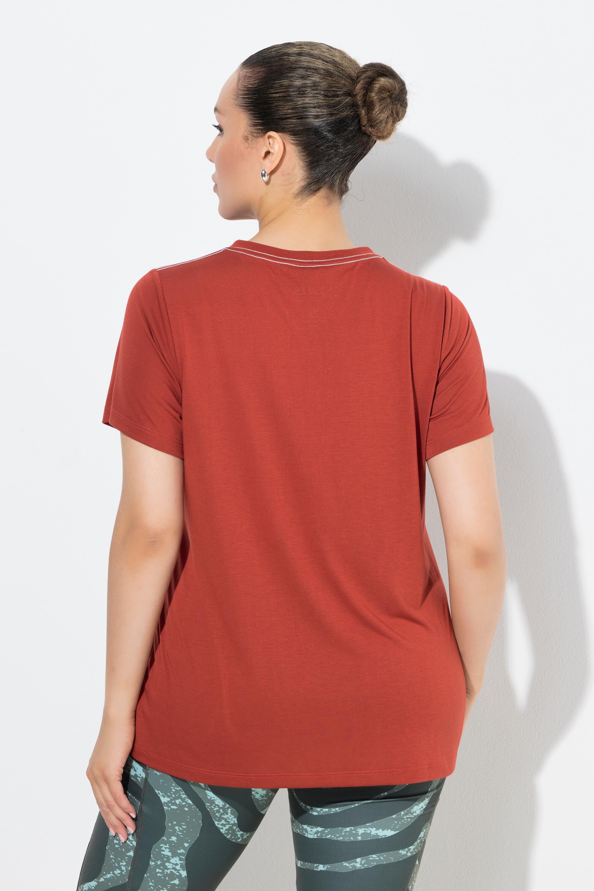 Femme T-shirt technique antibactérien décolleté en V et manches courtes 2/6