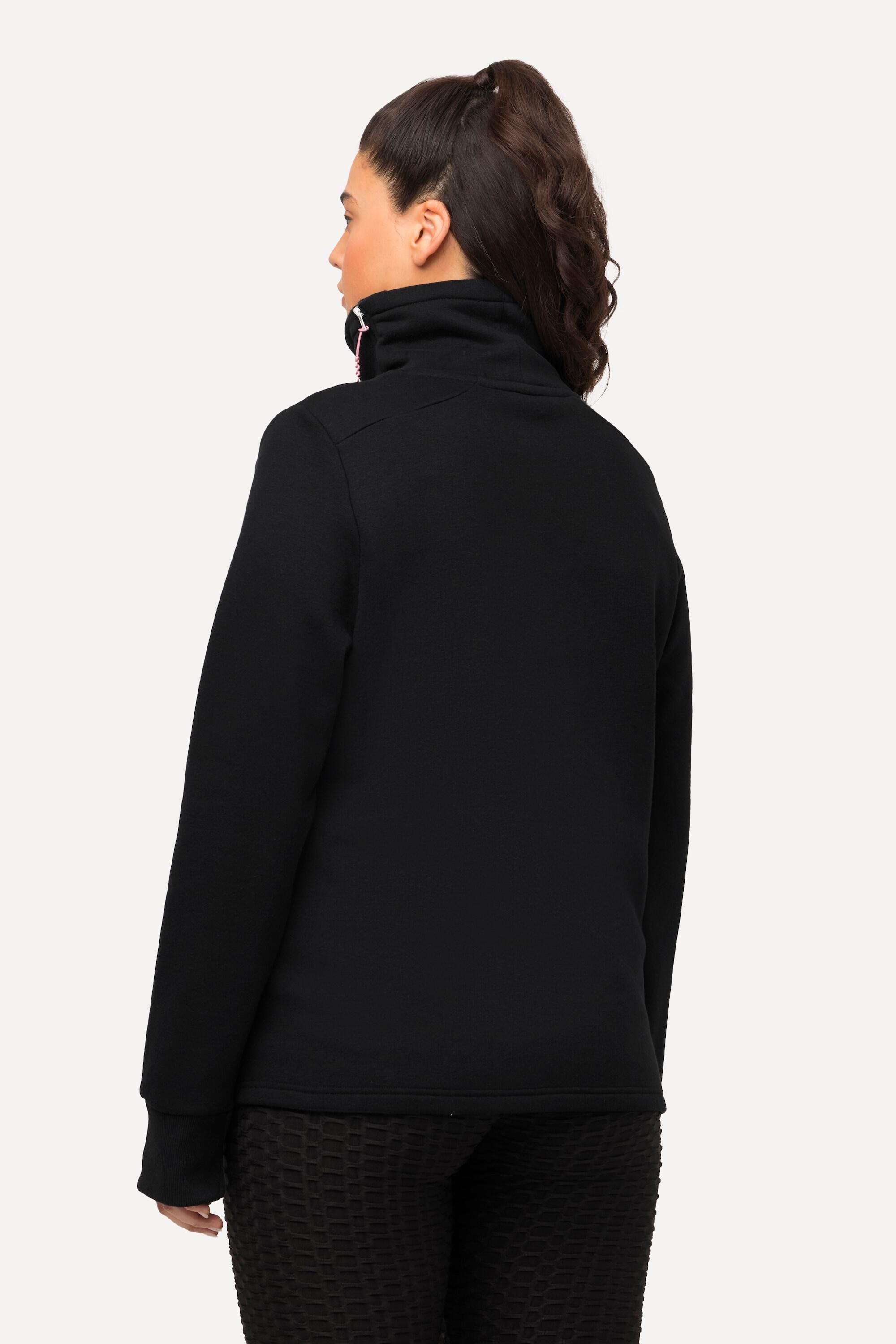 Femme Sweat-shirt col montant fermeture éclair mandala manches longues 2/5