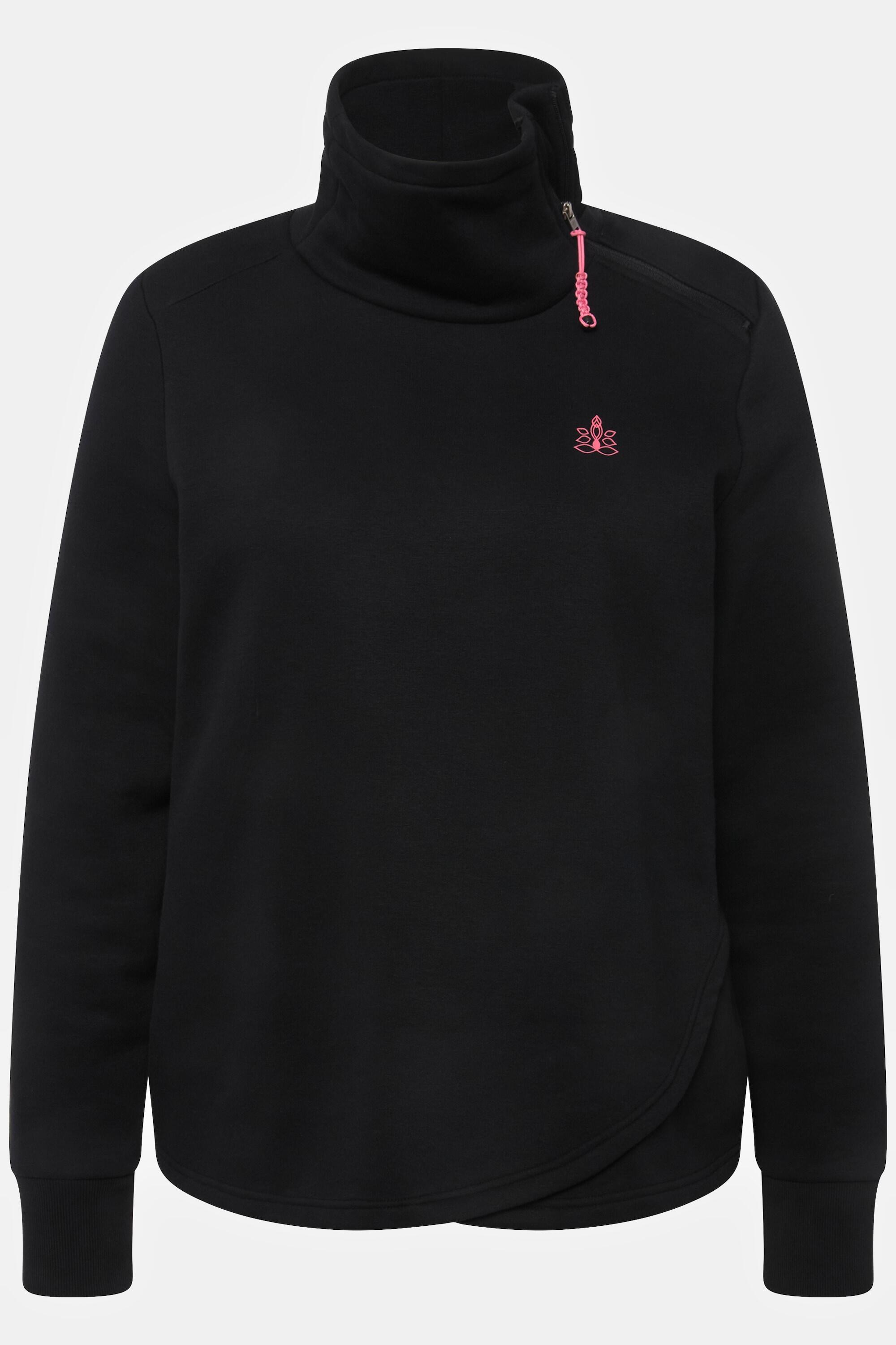 Femme Sweat-shirt col montant fermeture éclair mandala manches longues 5/5