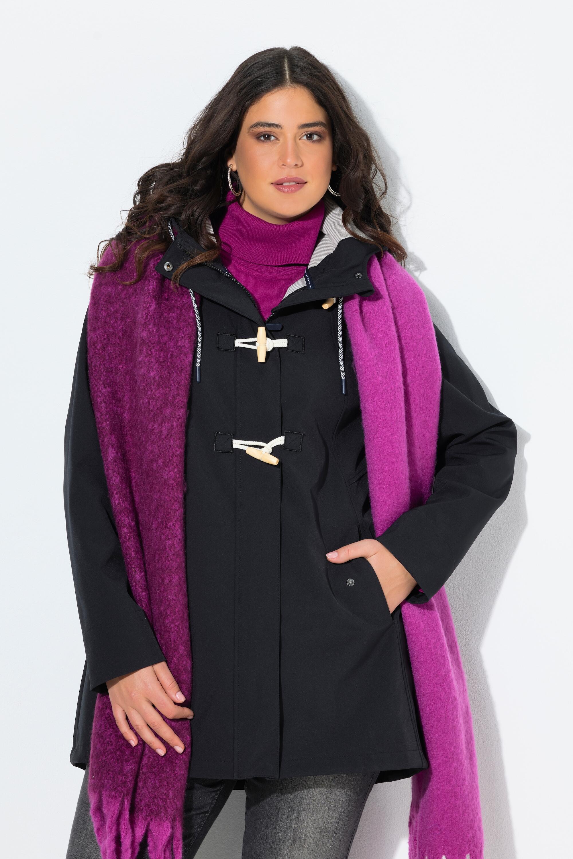 Femme Veste Softshell HYPRAR à capuche matière déperlante boutons Brandebourg 6/7