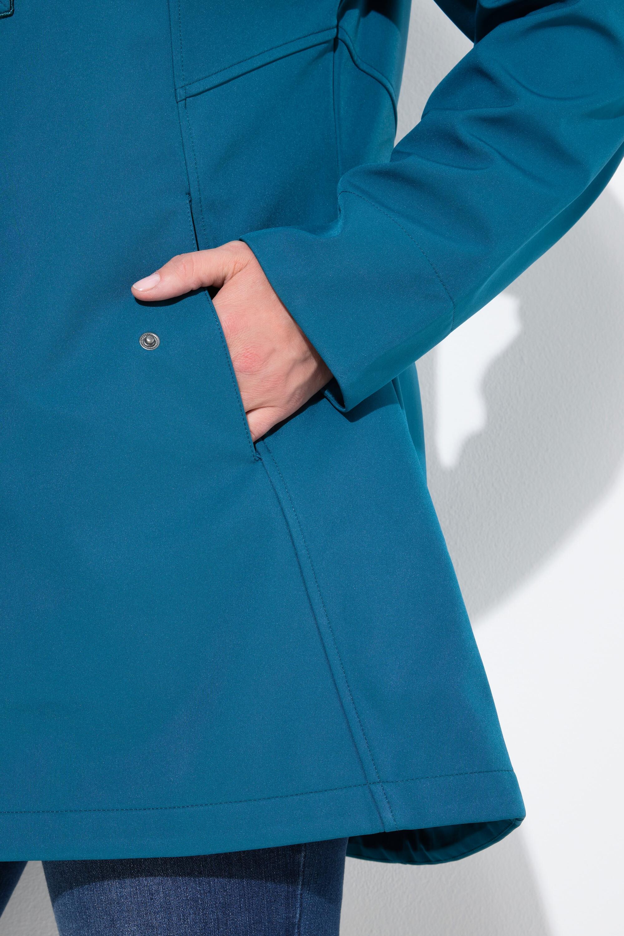 Femme Veste Softshell HYPRAR à capuche matière déperlante boutons Brandebourg 3/7