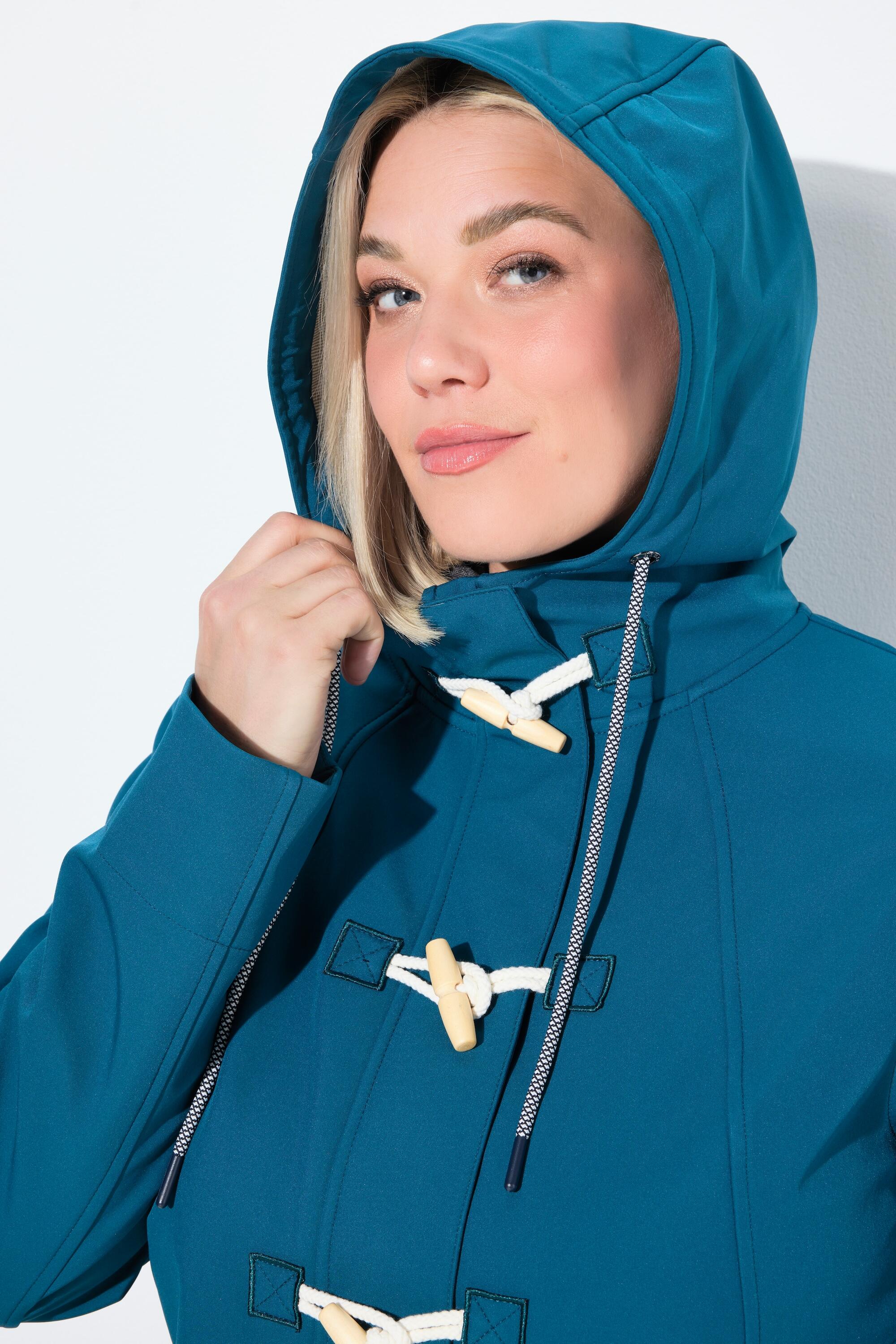 Femme Veste Softshell HYPRAR à capuche matière déperlante boutons Brandebourg 5/7