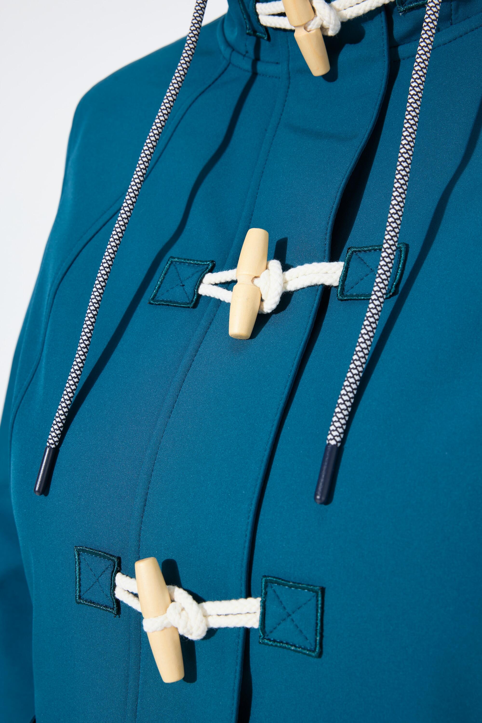 Femme Veste Softshell HYPRAR à capuche matière déperlante boutons Brandebourg 6/7