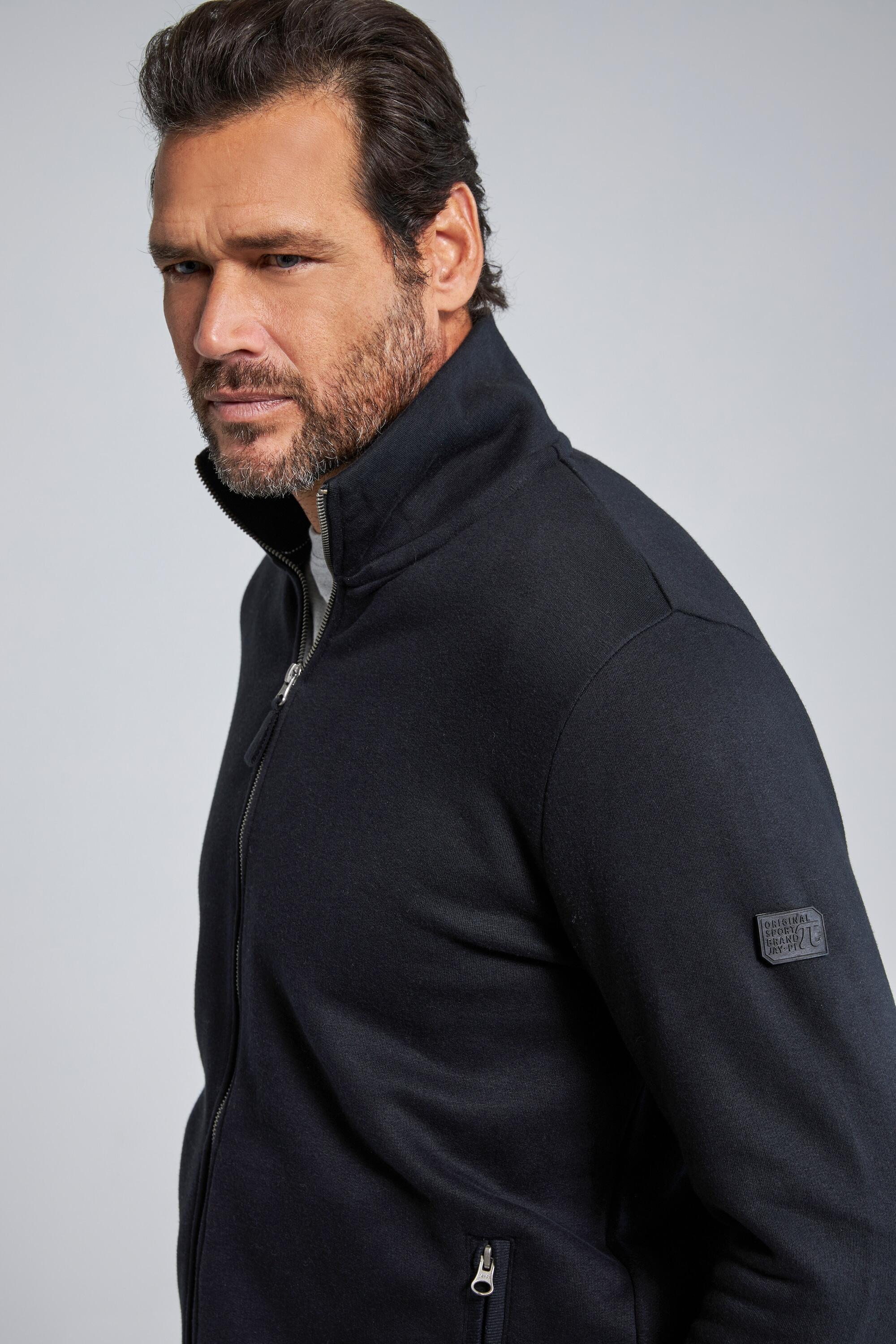 Herren Sweatjacke Fitness Stehkragen Zipper 2/7