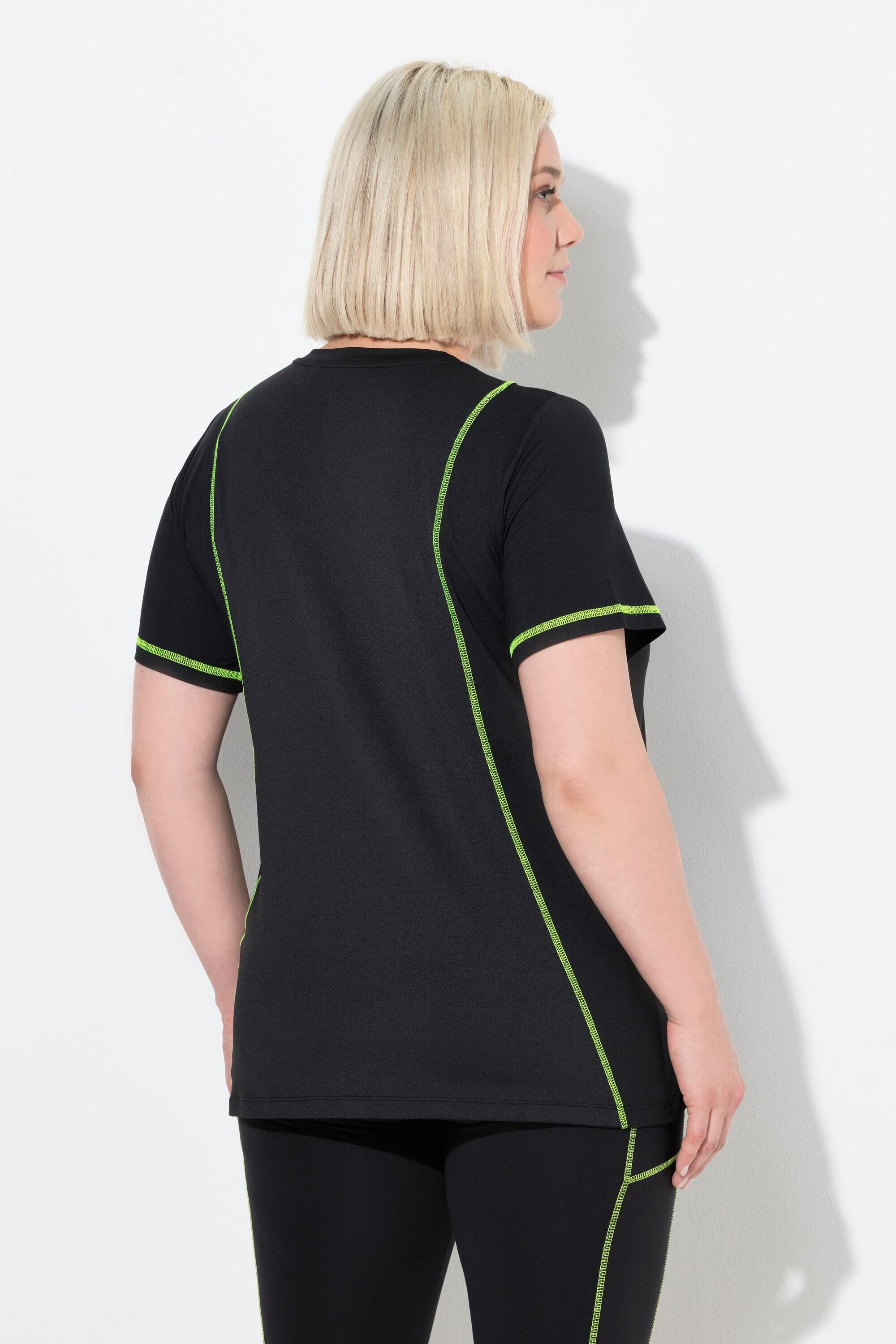 Femme T-shirt technique réfléchissant col V et manches courtes matière recyclée 2/6